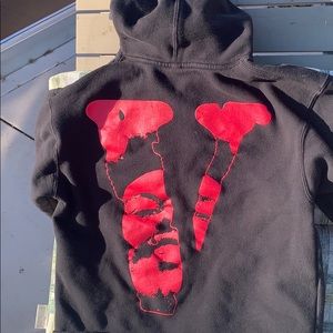 Vlone After Hours Blood Drip Pullover Hood…
